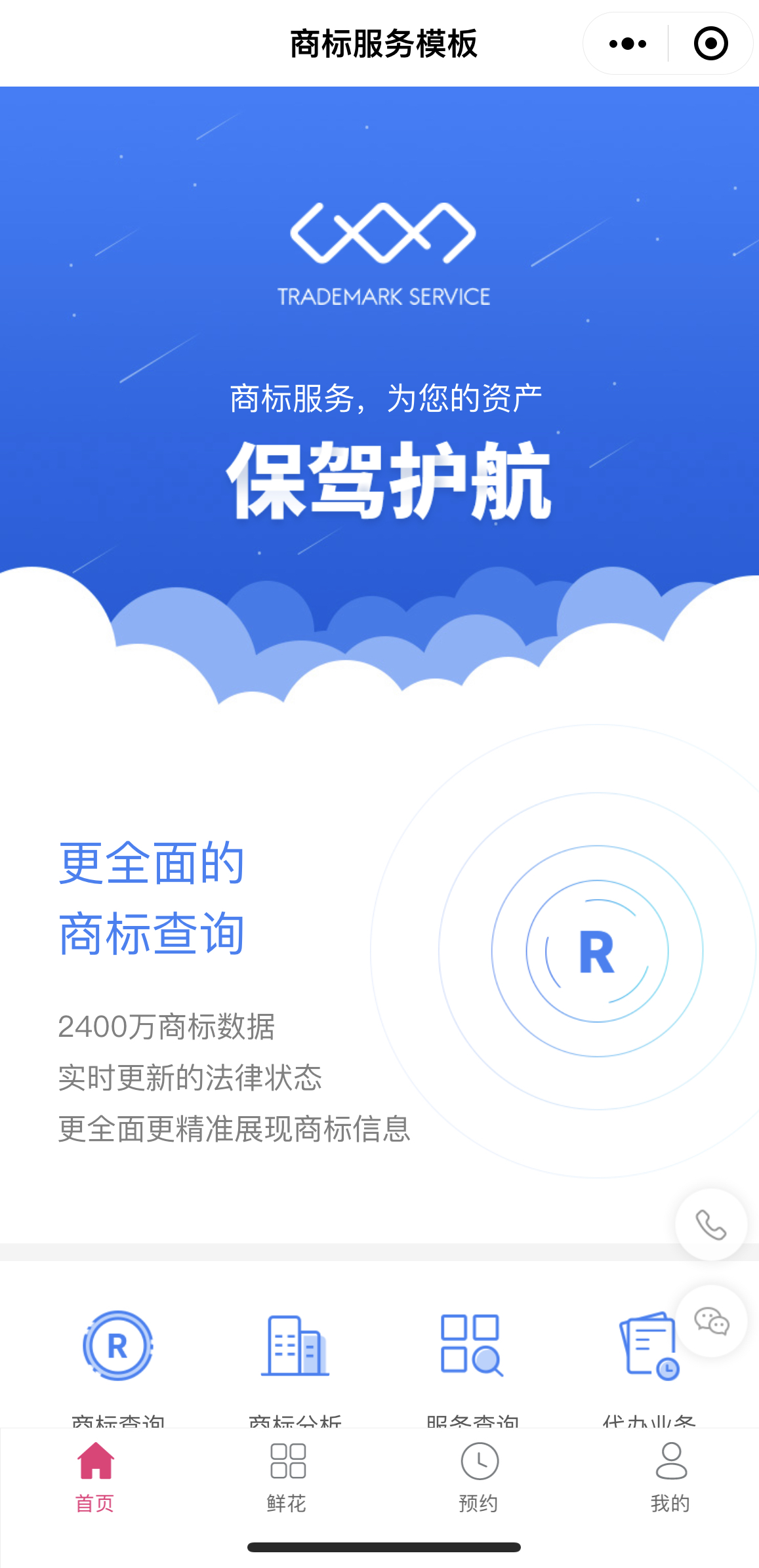 商標服務(wù)模版